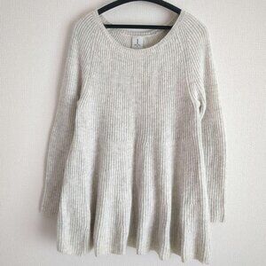 Ropet Double Ribbed Angora Peplum Pullover